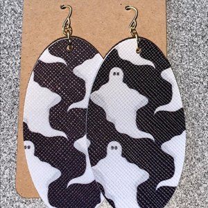Spiritus: Ghost print earrings